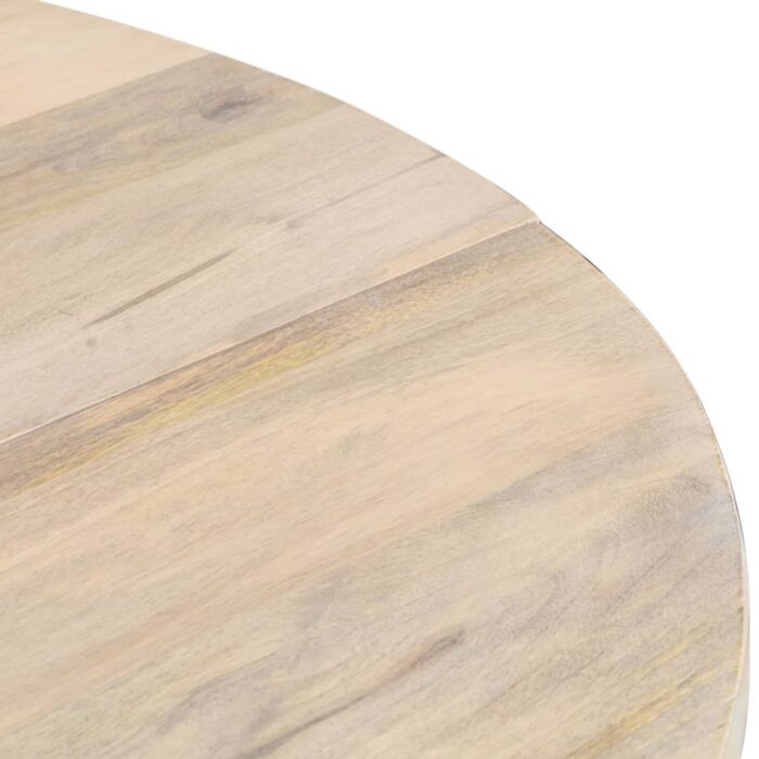 Table à manger Rond 110x76 cm Bois de manguier massif – Image 6
