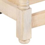 Table à manger Rond 110x76 cm Bois de manguier massif – Image 7