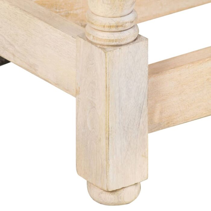 Table à manger Rond 110x76 cm Bois de manguier massif – Image 7