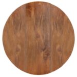 Table à manger Rond 110x76 cm Bois de manguier massif – Image 5