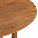 Table à manger Rond 110x76 cm Bois de manguier massif – Image 6