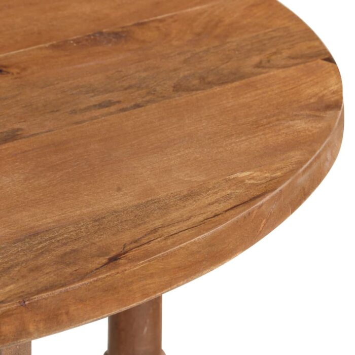 Table à manger Rond 110x76 cm Bois de manguier massif – Image 6
