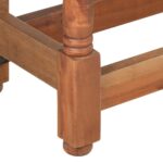 Table à manger Rond 110x76 cm Bois de manguier massif – Image 7