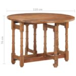 Table à manger Rond 110x76 cm Bois de manguier massif – Image 8