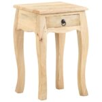 Table de chevet 28x28x46 cm Bois de manguier massif