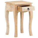 Table de chevet 28x28x46 cm Bois de manguier massif – Image 2