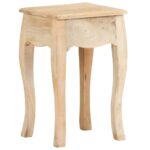Table de chevet 28x28x46 cm Bois de manguier massif – Image 3