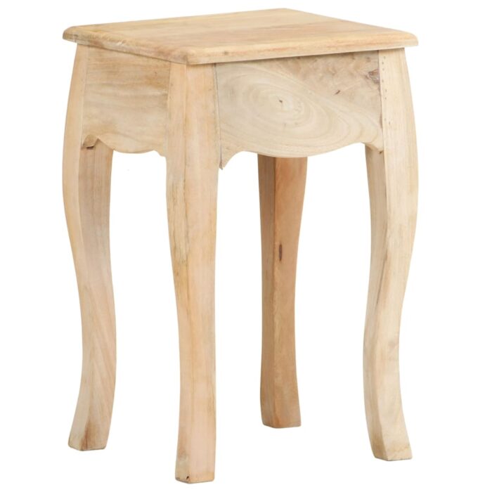 Table de chevet 28x28x46 cm Bois de manguier massif – Image 3