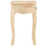 Table de chevet 28x28x46 cm Bois de manguier massif – Image 4