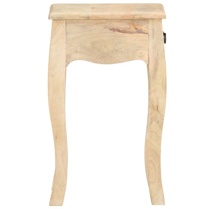 Table de chevet 28x28x46 cm Bois de manguier massif – Image 4
