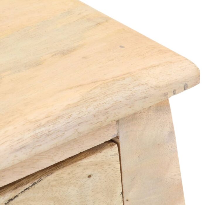 Table de chevet 28x28x46 cm Bois de manguier massif – Image 5