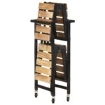 Chariot de cuisine 87x36x81 cm Bois massif de manguier – Image 4