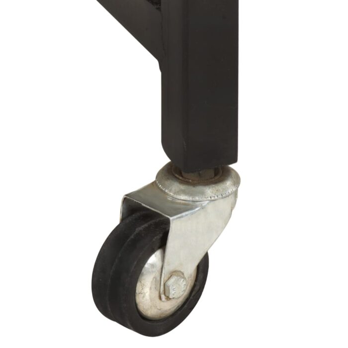 Chariot de cuisine 87x36x81 cm Bois massif de manguier – Image 6