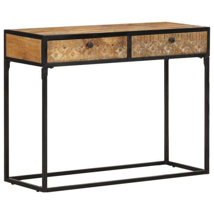 VXL8720286106051_a_en_hd_1.jpg Table console 100x35x75 cm Bois de manguier massif – Image 1