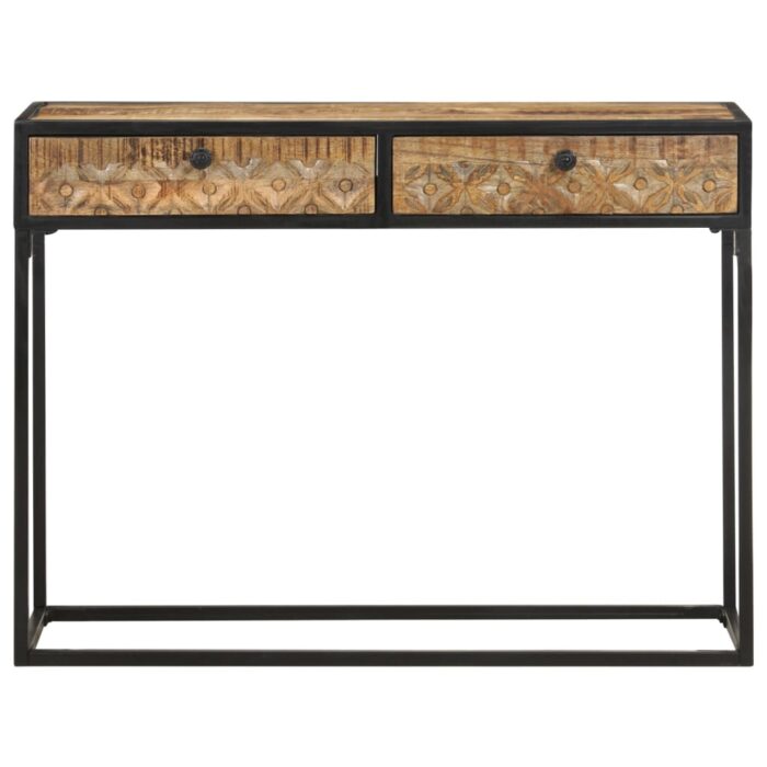 Table console 100x35x75 cm Bois de manguier massif – Image 3