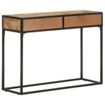 Table console 100x35x75 cm Bois de manguier massif – Image 5