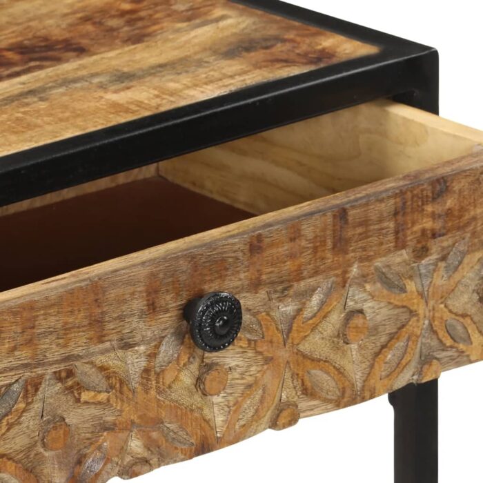 Table console 100x35x75 cm Bois de manguier massif – Image 6