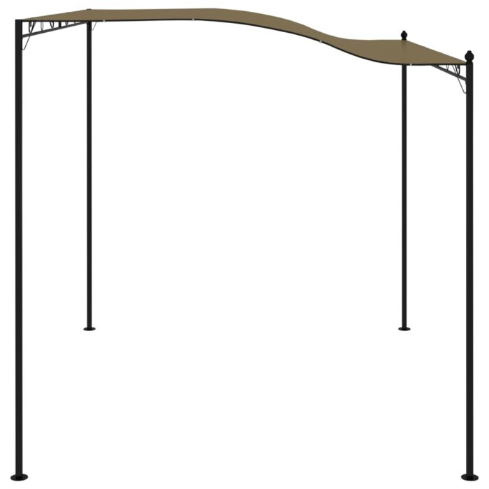 Auvent de parasol 3x2,4 m Taupe 180 g/m² – Image 2