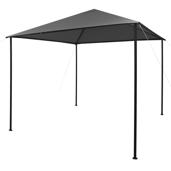 VXL8720286106600_a_en_hd_1.jpg Tonnelle 3x3 m Anthracite Tissu et acier 180 g/m² – Image 1
