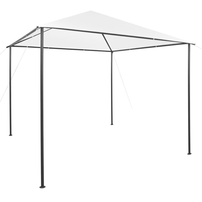 Tonnelle 3x3x2,9 m Blanc 180 g/m² – Image 1
