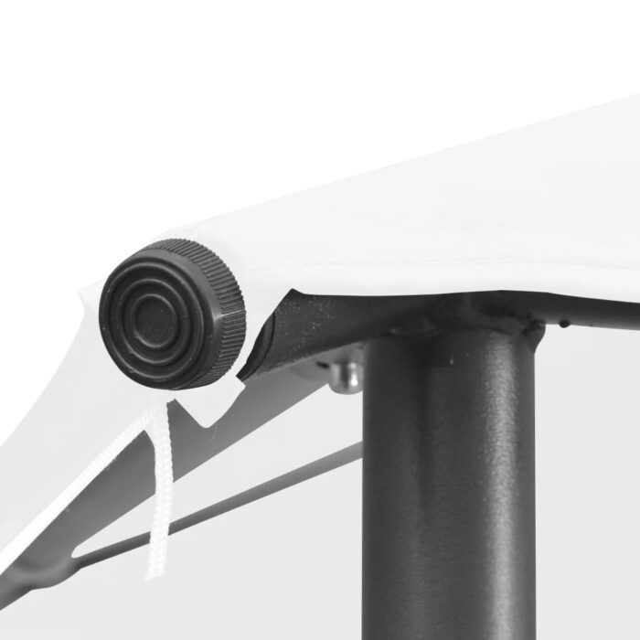 Tonnelle 3x3x2,9 m Blanc 180 g/m² – Image 4