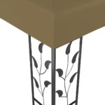 Tonnelle 3x3 m Taupe 180 g/m² – Image 2