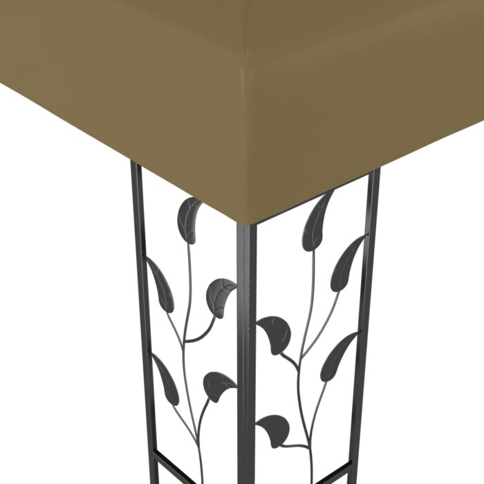 Tonnelle 3x3 m Taupe 180 g/m² – Image 2