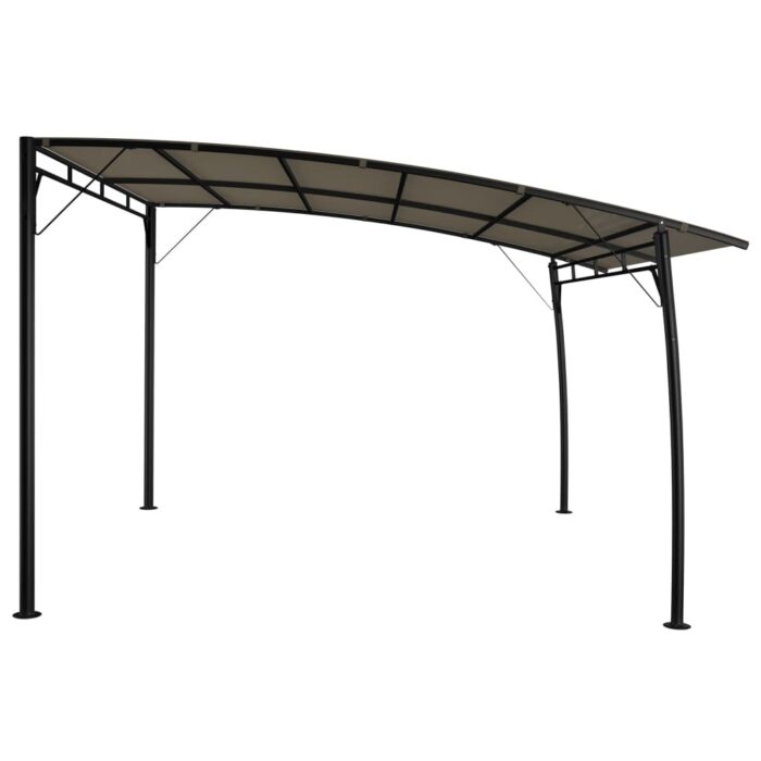 Auvent pare-soleil de jardin 3x3x2,55 m Taupe – Image 2