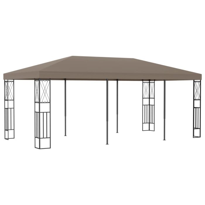 Belvédère 6x3 m Taupe Tissu – Image 1