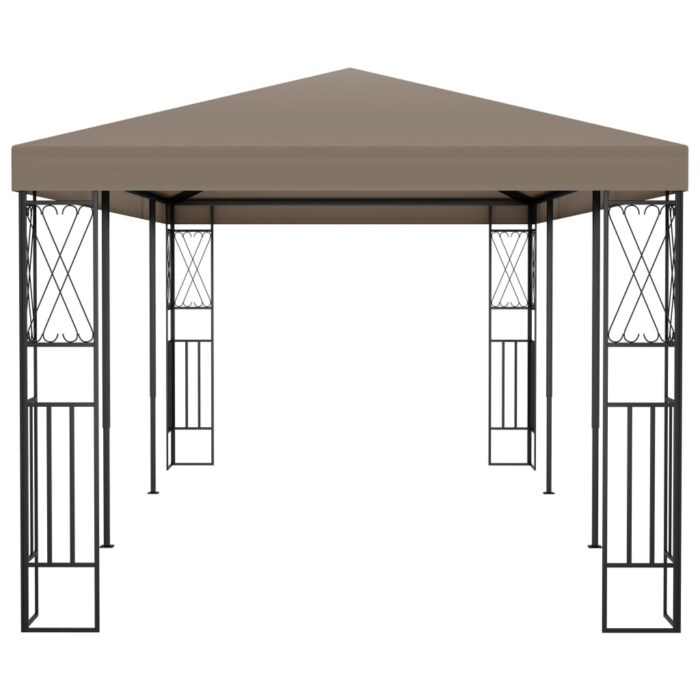 Belvédère 6x3 m Taupe Tissu – Image 2
