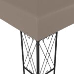 Belvédère 6x3 m Taupe Tissu – Image 3