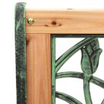 Banc de jardin 122 cm fonte et bois de sapin massif – Image 4
