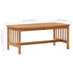 Table basse 102x50x43 cm Bois d'acacia solide – Image 5
