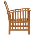Chaises de jardin lot de 2 Bois d'acacia massif – Image 3