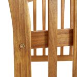 Chaises de jardin lot de 2 Bois d'acacia massif – Image 6