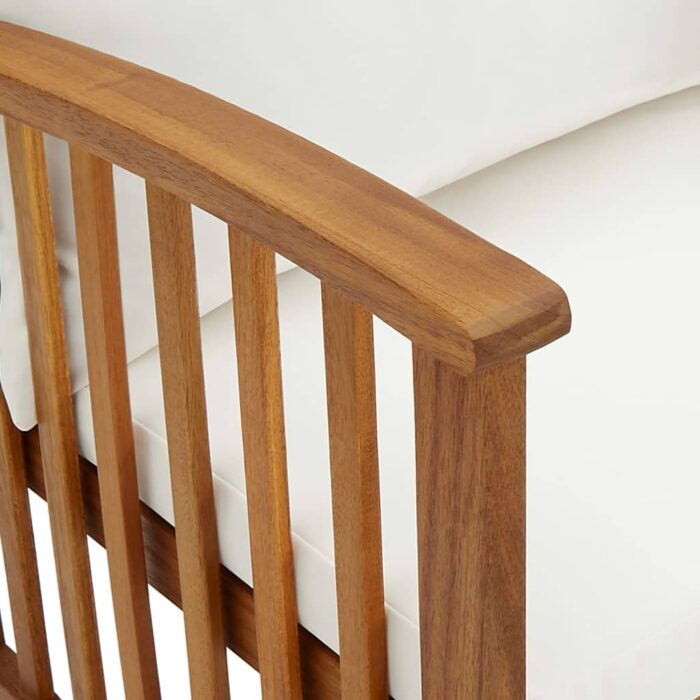 Chaises de jardin avec coussins lot de 2 Bois d'acacia massif – Image 6