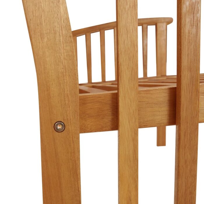 Banc de jardin 119 cm bois d'acacia solide – Image 5