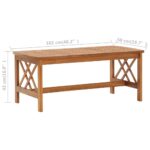 Table basse 102x50x43 cm Bois d'acacia solide – Image 5