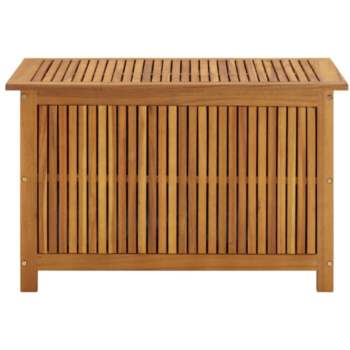 Boîte de rangement de jardin 90x50x58 cm bois d'acacia massif – Image 2