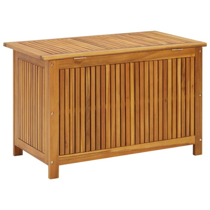Boîte de rangement de jardin 90x50x58 cm bois d'acacia massif – Image 4