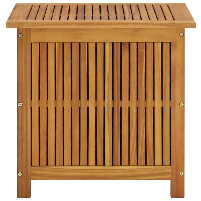 Boîte de rangement de jardin 60x50x58 cm Bois d'acacia solide – Image 2