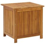 Boîte de rangement de jardin 60x50x58 cm Bois d'acacia solide – Image 4