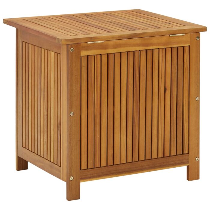Boîte de rangement de jardin 60x50x58 cm Bois d'acacia solide – Image 4