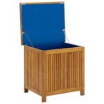 Boîte de rangement de jardin 60x50x58 cm Bois d'acacia solide – Image 5