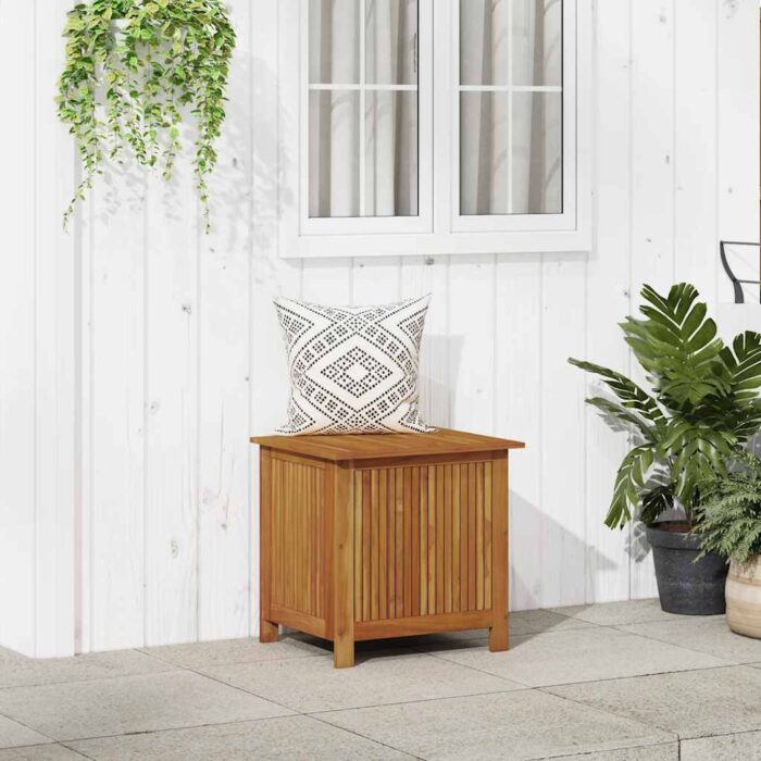 Boîte de rangement de jardin 60x50x58 cm Bois d'acacia solide – Image 1