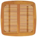 Table de jardin 110x110x75 cm Bois d'acacia solide – Image 3