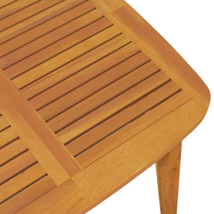 Table de jardin 110x110x75 cm Bois d'acacia solide – Image 4