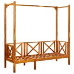 Banc de jardin avec auvent Bois d'acacia solide – Image 4