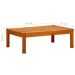 Table de jardin 85x57x29 cm Bois d'acacia massif – Image 5