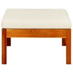 Repose-pieds de jardin lot de 2 Bois d'acacia massif – Image 4